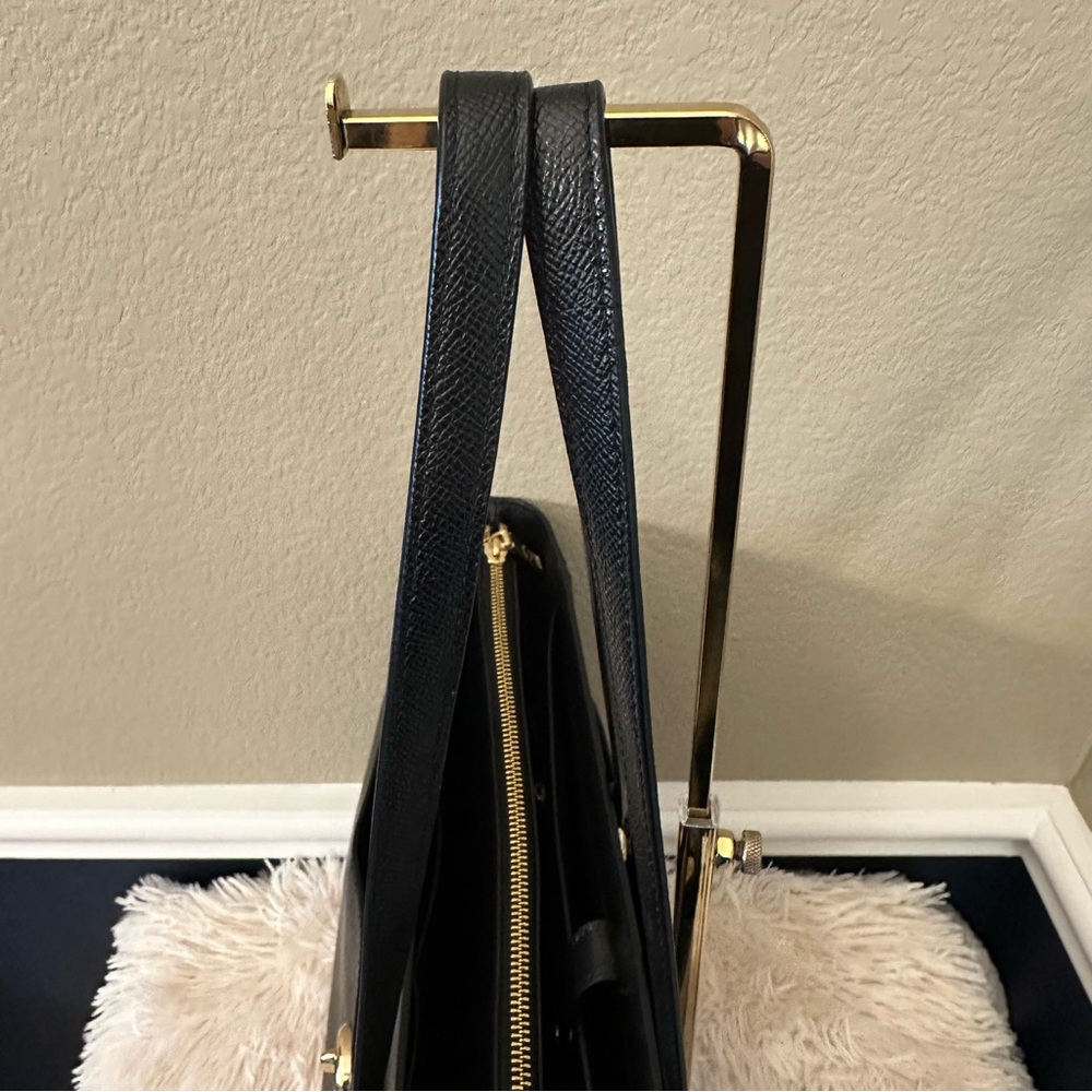 Coach Folio Tote in Black with Gold Hardware - Picture 7 of 16